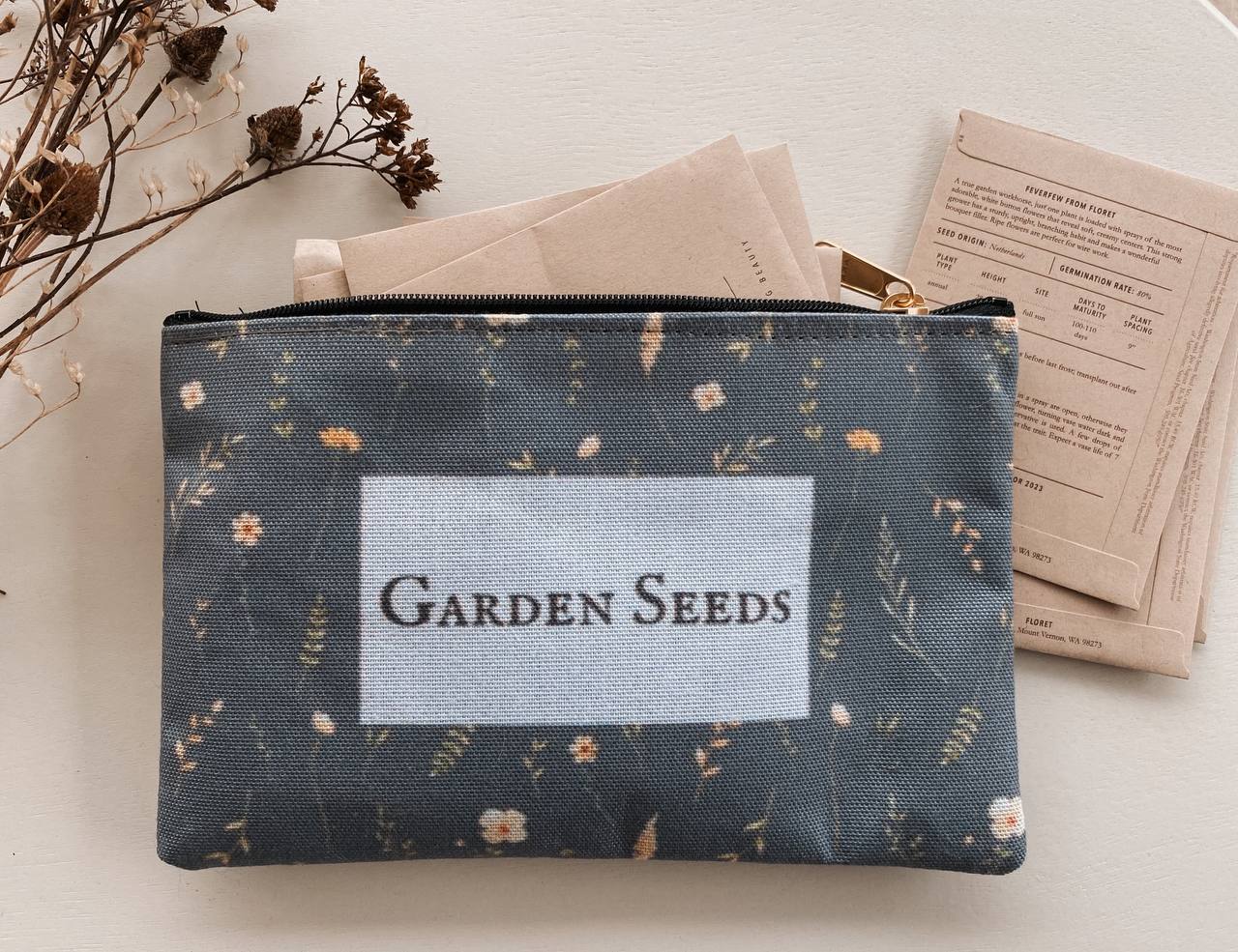 Garden Seeds Seed Pouch Hope and Wildflowers